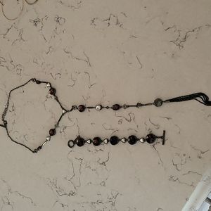 Whbm necklace and bracelet